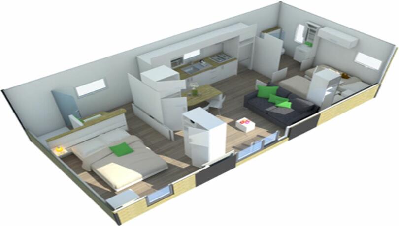 Mobilhome luxe plan